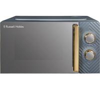 RUSSELL HOBBS Groove RHMM723G Compact Solo Microwave - Grey & Gold, Gold,Silver/Grey