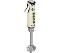 Russell Hobbs Hand Blender [Puree Stick] Retro Cream (Measuring Cup + Lid, BPA-Free, Dishwasher Safe, Infinity Mix Technology, for Smoothie, Soups, Sauces, Baby Food) Vintage Chopper 25232-56
