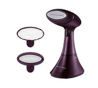 Russell Hobbs Hand steamer for clothes, 2 steam settings: 32g and 20g, Color Control, 1800W, Antibacterial, Ceramic foot, 2 pads: for delicate fabrics and upholstery, Travel iron 27410-56