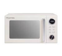 Russell Hobbs Hanley 20L 800W Digital Microwave in Jasmine White with 8 Auto Cook Menus, 5 Power Levels, Defrost & Reheat Function, 60 Minute Timer, Button Controls, Pull Handle Door RHMD838JW