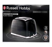 Russell Hobbs Honeycomb 2 Slice Toaster│Extra Wide Slots│High Lift│26061│InUK