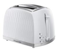 Russell Hobbs Honeycomb 2 Slice Toaster (Extra wide slots, High lift feature, 6 Browning levels, Frozen/Cancel/Reheat function, Removable crumb tray,