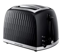 Russell Hobbs Honeycomb 2 Slice Toaster (Extra wide slots, High lift feature, 6 Browning levels, Frozen/Cancel/Reheat function, Removable crumb tray,