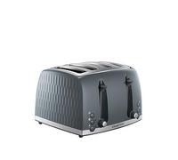 Russell Hobbs Honeycomb 4 Slice Grey Plastic Toaster One Colour