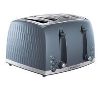 Russell Hobbs Honeycomb 4 Slice Toaster High Lift 6 Browning Levels 1500W Grey
