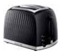 Russell Hobbs Honeycomb 2 Slice Toaster Extra Wide Slots Black 26061 NEW 1
