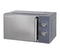Russell Hobbs Honeycomb RHMM715G 700W Solo Manual Microwave with 5 Power Levels, Integrated Timer and Defrost Function, Grey, 17 Litre