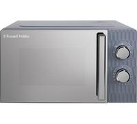 RUSSELL HOBBS Honeycomb RHMM715G Compact Solo Microwave - Grey, Silver/Grey