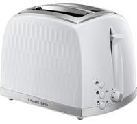Russell Hobbs Honeycomb 2 Slice White Toaster