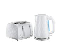 Russell Hobbs Honeycomb White Breakfast Bundle White One Size