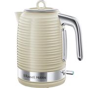 Russell Hobbs Inspire Electric 1.7L Cordless Kettle (Fast Boil 3KW, Cream premium textured plastic, high gloss finish, Removable washable anti-scale