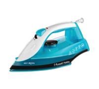 Russell Hobbs Steam Iron Blue and White 1800W with Non Stick Ceramic Soleplate and 2m Power Cable