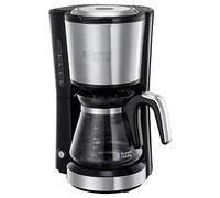 Russell Hobbs Mini Coffee Machine [Shower Head for Optimal Extraction and Aroma] Compact (Max 5 Cups, 0.6 L Glass Jug, Including Permanent Filter, Warming Plate), Compact Filter Coffee Machine, Small