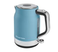 Russell Hobbs Kettle, Hanley Retro, Perfect Pour Spout, 360 Base, Electric Kettles, Stylish Matte Finish with Chrome Accents, Cord Storage, 1.7L Capacity, 3000W (Matte Blue)