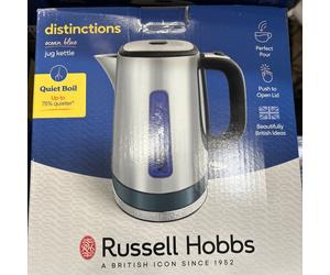 Russell Hobbs, Kettle, jug, Distinctions, Ocean Blue, 24282 BRAND NEW