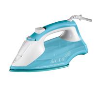 Russell Hobbs Light & Easy Brights Aqua Steam Iron, Fabric Softening Infused Ceramic Soleplate. 2x smoother glide, 2x durability, 240ml Water Tank,