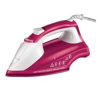 Russell Hobbs Light & Easy Brights Berry Steam Iron, Fabric Softening Infused Ceramic Soleplate. 2x smoother glide, 2x durability, 240ml Water Tank, 115g Steam Shot, 35g Continuous Steam, 2400W, 26480