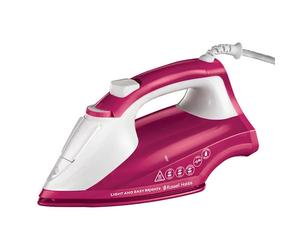 Russell Hobbs Linencare Light And Easy Iron White And Berry