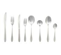 Russell Hobbs RH02851EU7 Lisbon Cutlery Set - 44 Piece Stainless Steel, Table Utensils for 6 People Dishwasher Safe, Forks/Knives/Spoons & 2 Serving Spoons Included in Set, 15 Year Guarantee
