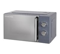 Russell Hobbs Honeycomb RHMM715G 700W Solo Manual Microwave with 5 Power Levels, Integrated Timer and Defrost Function, Grey, 17 Litre
