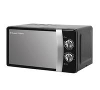 Russell Hobbs RHMM701B 17 Litre 700 W Black Solo Manual Microwave With 5 Power Levels, Ringer & Timer, Defrost Setting, Easy Clean