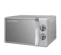 Russell Hobbs RHMM701S 17 Litre 700 W Silver Solo Manual Microwave with 5 Power Levels, Ringer & Timer, Defrost Setting, Easy Clean