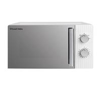 Russell Hobbs Eden 17L 700W Manual Microwave in White with 5 Power Levels, Defrost & Reheat Function, 35 Minute Timer, Dial Controls, 1M Power Cord and Pull Handle Door, RHMM725