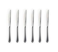 Russell Hobbs Marseille Steak Knife Set, 6 Piece, Serrated Blades | 18/0 Stainless Steel, Mirror Polish Finish, Ergonomic Handles, Lightweight, Hand Wash Only, For Steak And Meat