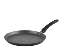 Russell Hobbs RH02852EU7 Metallic Marble Crepe and Pancake Frying Pan - 25cm/9.8" Non-Stick Flat Skillet Pan for Omelette, Chapati, Roti, Induction Hob Suitable, Soft Grip Handle, Forged Aluminium