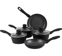 RUSSELL HOBBS Metallic Marble RH02814EU7 5-piece Non-stick Pan Set - Black