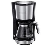 Russell Hobbs Mini Coffee Machine [Shower Head for Optimal Extraction and Aroma] Compact (Max 5 Cups, 0.6 L Glass Jug, Including Permanent Filter,