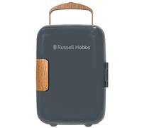 Russell Hobbs Mini Cooler 4L 6 Cans Portable Drinks And Cosmetics Scandi Grey & Wood Effect Rh4Clr1001Scg