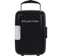 Russell Hobbs Mini Cooler RH4CLR1001B 4L/6 Can Portable Mini Cooler & Warmer for Cosmetics/Makeup/Skincare, AC/DC Power, Retro Style Bedroom Home