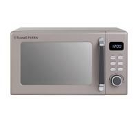 Russell Hobbs Mocha Digital Microwave STYLEVIA, 20 Litre 800W with 5 Power Levels, Mirror Finish, 8 Auto Cook Settings, Defrost & Reheat Function, Clock & Timer RHM2026MC