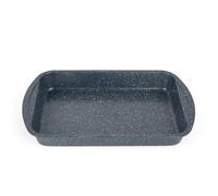Russell Hobbs RH0999EU Nightfall Stone Tray, 38 cm, Blue Marble, 100% PFOA Free, Perfect For Family Dinners, Traybakes & Sunday Roasts, Carbon S