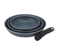 Russell Hobbs Smart Clip Nightfall Stone Non-Stick Stackable Frying Pan Set One Size Grey