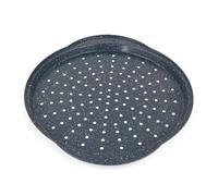 Russell Hobbs Nightfall Stone Pizza Pan 37 Cm, Perforated Base | Carbon Steel, Blue Marble Non-Stick Coating, PFOA-Free, Oven Safe To 220°C, Round Tray, Hand Wash Only