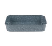 Russell Hobbs RH01832EU Nightfall Stone Roaster - 39cm Non-Stick Roasting Tray, Lightweight Carbon Steel Ovenware, Deep Sides For Meat & Vegetables, Large Oven Tin, Oven Safe To 220°C, Blue Marble