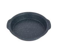 Russell Hobbs Nightfall Stone Round Cake Tin 26 Cm, Carbon Steel | Blue marble non-stick coating, PFOA-free, Oven safe to 220°C, Side handles, Fixed base, Hand wash only