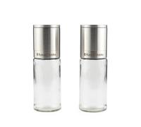 Russell Hobbs No-Spill Manual Salt and Pepper Mill Set, Adjustable Ceramic