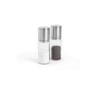 Russell Hobbs No-Spill Salt and Pepper Grinder Set - Manual Mills with Adjustable Ceramic Grinder, Clear Glass Body, Refillable Salt & Pepper Shakers, Mess-Free Kitchen Seasoning Set