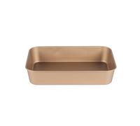 Russell Hobbs Opulence 40 cm Roasting Tray - Non-Stick, Rectangular Deep Roaster, Dishwasher Safe, Easy to Clean, Lightweight Vegetable Roasting Pan, Lightweight, PFOA-Free, Oven Safe to 220°C, Gold