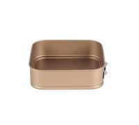 Russell Hobbs Opulence Square Springform Pan - 24cm Non-Stick Cake Tin with Loose Removable Base, Carbon Steel, Leakproof, PFOA-Free, Oven Safe to 220°C, for Cakes, Cheesecake, Easy Release, Gold