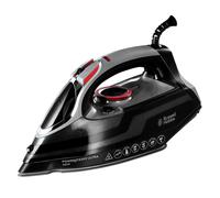 RUSSELL HOBBS Powersteam Ultra Steam Iron - Black & Red, Red,Black