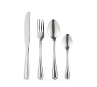 Russell Hobbs Prague 24-Piece Cutlery Set - 18/0 Stainless Steel Silverware, Tableware Service for 6 People, Dishwasher Safe, Includes Knives/Forks/Tablespoons/Teaspoons