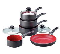 Russell Hobbs Red Stone Aluminium 5 Piece Pan Set - Black