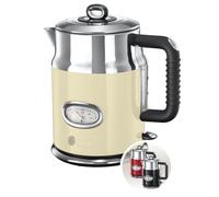 Russell Hobbs 21672 1.7l Capacity 360° Base Retro Vintage Kettle, Cream
