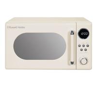 Russell Hobbs Retro Microwave 20L 800W, 8 Auto Programs, Mirror Finish