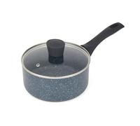 Russell Hobbs RH00845EU Nightfall Stone Saucepan with Lid 18cm - 2L Induction Saucepan, Non Stick Sauce Pot, Suitable for All Stoves, Stay Cool Handle, Multi Purpose Cooking Pot, Tempered Glass Lid