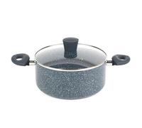 Russell Hobbs Stockpot Non-Stick Pan 24cm Induction Nightfall Stone Blue Marble